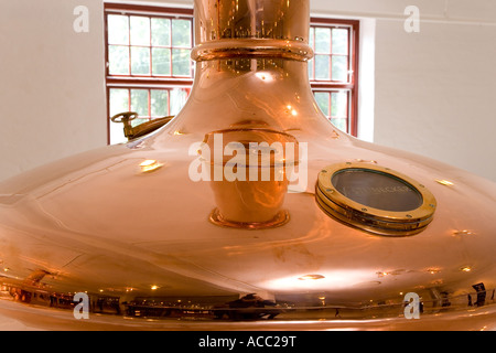 Kupfer Bierbrauen Tanks bei Carlsberg Besucherzentrum Stockfoto