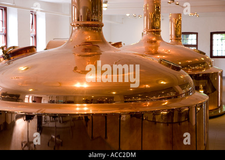 Kupfer Bierbrauen Panzer Stockfoto