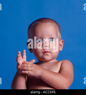hellwach Baby closeup Stockfoto