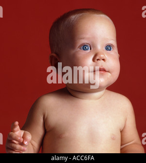 hellwach Baby closeup Stockfoto