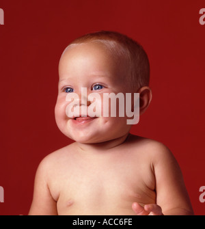 hellwach Baby closeup Stockfoto