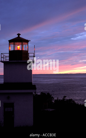 lange Eddy Point-Leuchtturm Stockfoto