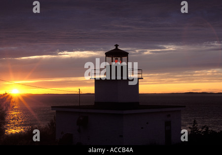 lange Eddy Point-Leuchtturm Stockfoto