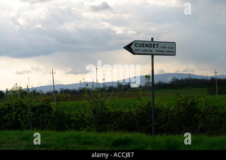 Pfeil zu unterzeichnen, unterwegs in Italien Stockfoto