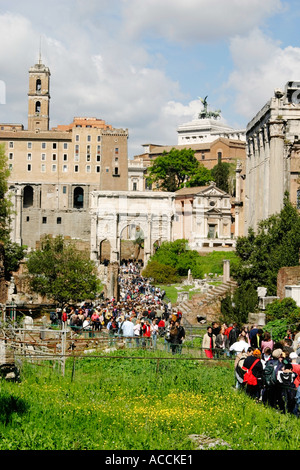 Römische Ruinen Rom Italien Stockfoto