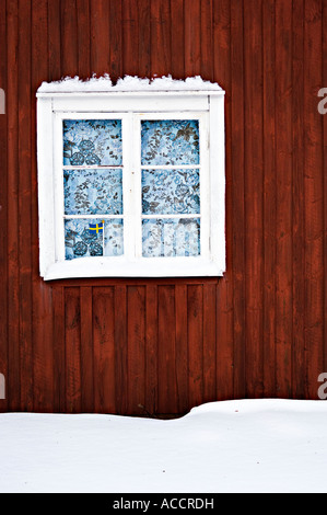 Ein Fenster auf ein Haus. Stockfoto