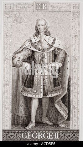 Georg II., 1683 - 1760. König von England, 1727 - 1760. Stockfoto