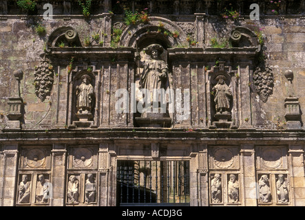 Heilige Pforte, Plaza de la Quintana, Dom, Santiago de Compostela, El Camino de Santiago, Provinz La Coruna, Spanien, Europa Stockfoto