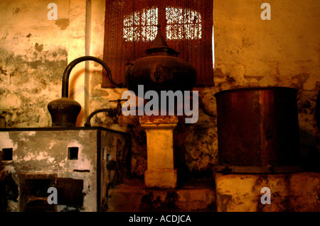 Jerez De La Frontera Provincia de Cádiz Spanien Keller bei Bodegas Gonzalez Byass immer noch Stockfoto