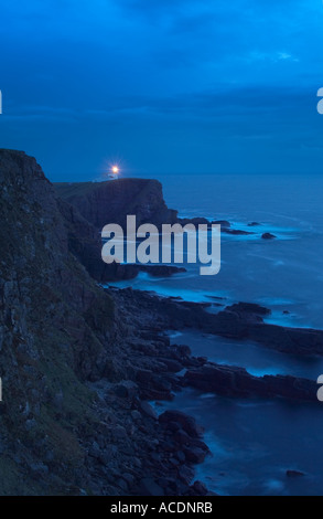 Stoner Kopf Leuchtturm in der Nähe von Lochinver in Sutherland Highlands Schottland UK GB Europa Stockfoto