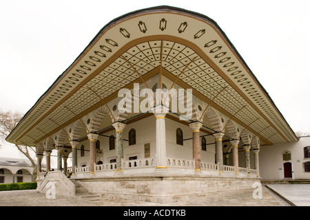 Der Divan-Kammer im Topkapi Palast in Istanbul in der Türkei Stockfoto