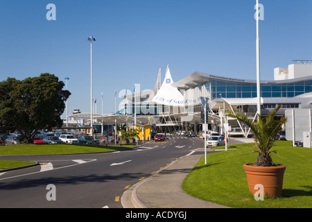 Internationale Ankünfte Abflüge Flughafengebäude Auckland New Zealand Stockfoto