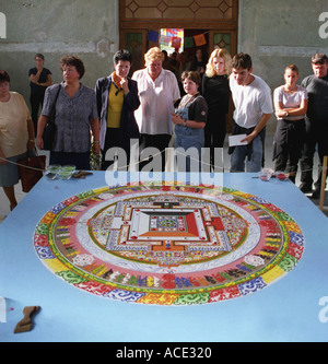 Tibetischen Mandala Samorins Synagoge Slowakei Stockfoto