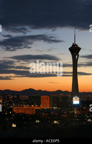 Stratosphere Tower und Hotel Casino in Las Vegas Nevada Vereinigten Staaten von Amerika Stockfoto