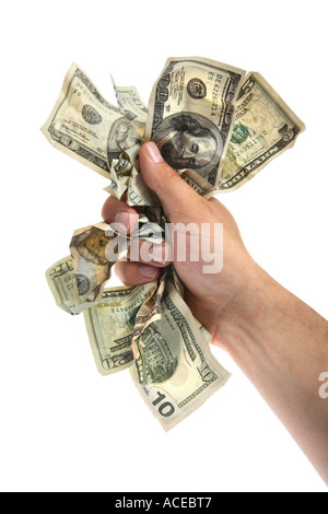 Hand mit Geld Stockfoto