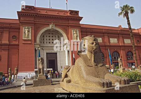 Das ägyptische Museum Kairo Stockfoto