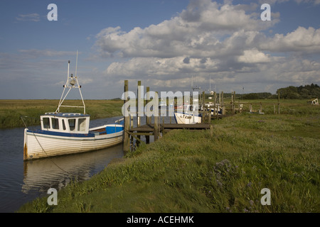 Die schönen Küstenort Thornham Staithe in der Nähe von Hunstanton in Norfolk Stockfoto