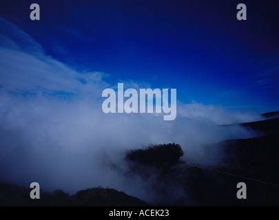 Nebel und Wolken auf Paul da Serra Madeira Portugal Europa. Foto: Willy Matheisl Stockfoto