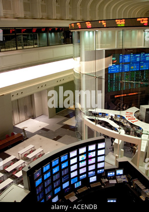 Innenansicht der Topix Tokyo Börse der größte Finanzmarkt in Japan Stockfoto