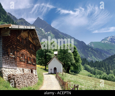 DE - Bayern: Gerstruben und Höfats Berg in der Nähe von Oberstdorf Stockfoto