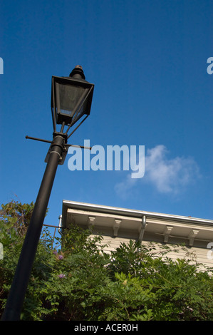 Gas-Laterne im French Quarter von New Orleans, Louisiana Stockfoto