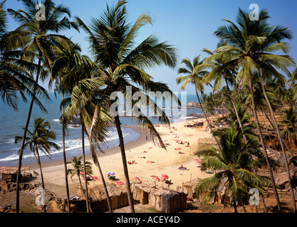 Indien Goa Vagator Nordstrand Stockfoto