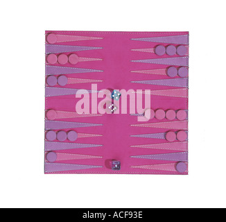 Backgammon-Brettspiel Stockfoto