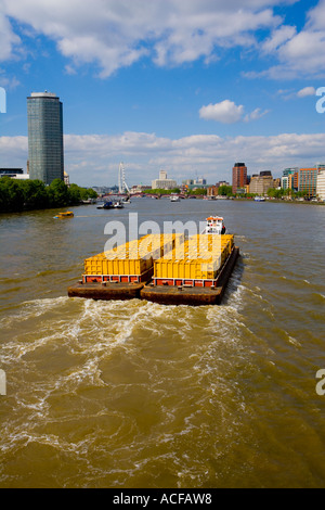 Cory Umweltdienstleistungen Schlepper, Themse, London Stockfoto