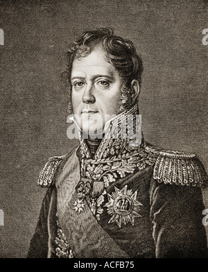 Marschall des Kaiserreichs Michel Ney, Herzog von Elchingen, Fürst von der Moskwa 1, 1769-1815. Französischer Soldat und Feldherr. Stockfoto