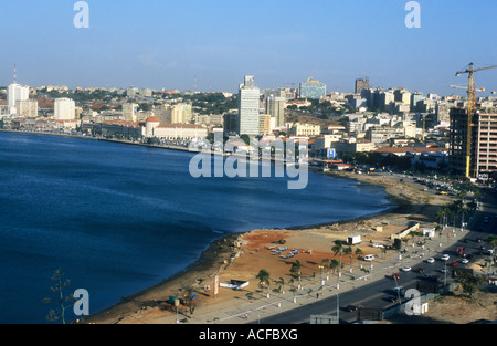 Malerische Aussicht von Luanda Bucht Luanda; Angola Stockfoto