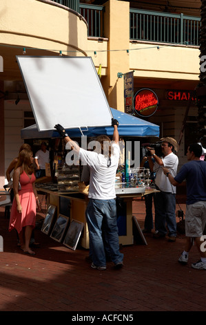 Dreharbeiten für einen Soap-Serie Fort Lauderdale Florida Amerika usa Stockfoto