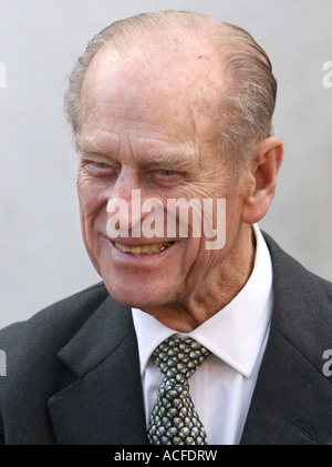 Seine königliche Hoheit Prinz Philip, Herzog von Edinburgh lächelnd Stockfoto