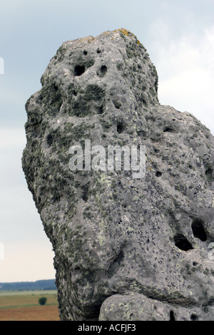 Stonehenge einzelner Stein Stockfoto