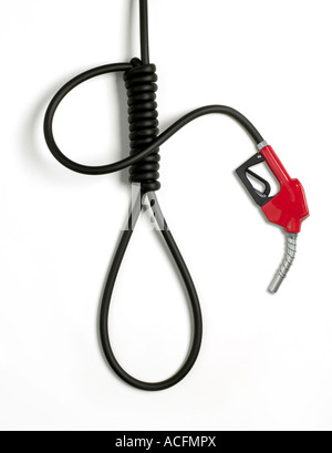 Gas-Pumpe-Düse Stockfoto