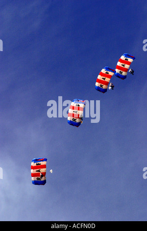 RAF Falken Fallschirm Team Waddington Air show 2005 Stockfoto