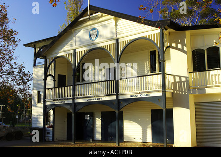 Melbourne University Boat Club Yarra River Melbourne Victoria Australien Stockfoto