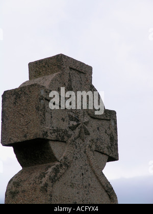 Alte geschnitzte Ringcross Jütland Dänemark Stockfoto