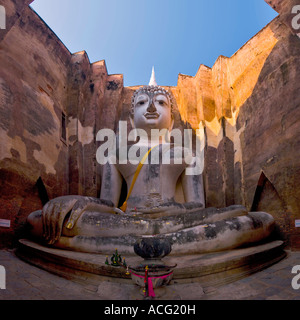 Sitzenden Buddha Wat Si Chum Sukothai Geschichtspark Sukhothai Thailand Stockfoto