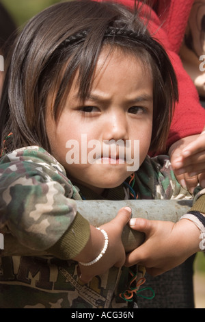 Junges Mädchen Mae Salong Provinz Chiang Rai Thailand Stockfoto