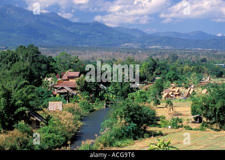 Die Stadt von Pai in Nordthailand Stockfoto
