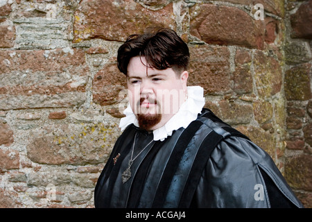 Gesellschaft für kreativen Anachronismus Sealed Knot Gesellschaft Bilder aus Edzell Castle, Schottland, Großbritannien Stockfoto