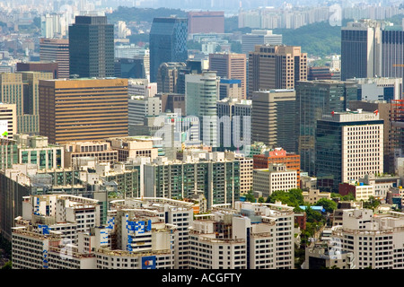 Skyrise Landschaft Seoul Südkorea Stockfoto