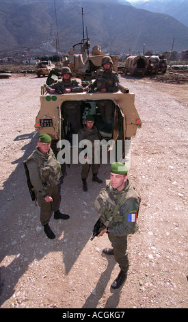 Französische Fremdenlegion, in Mostar, Bosnien. Stockfoto