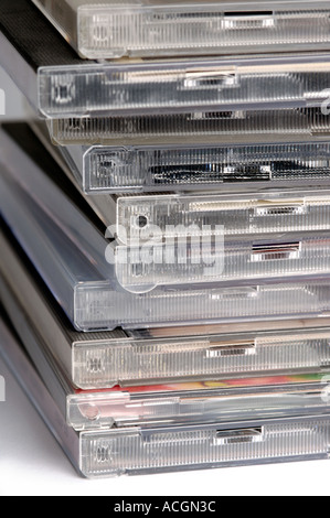 Haufen von Compact discs Stockfoto