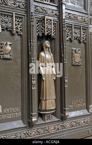 Lilie der Mohawks, St. Patricks Cathedral, New York City Stockfoto