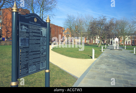 Königin der Gärten, Palmyra Square, Warrington, England Stockfoto