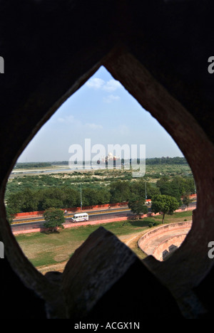 EINES DER WUNDER DER WELT TAJ MAHAL AGRA Stockfoto