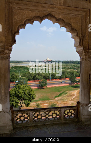 EINES DER WUNDER DER WELT TAJ MAHAL AGRA Stockfoto