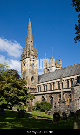 Die Südseite des Llandaff Kathedrale in der Nähe von Cardiff Wales UK Stockfoto