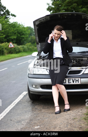 Junge Geschäftsfrau zerstörten. Stockfoto